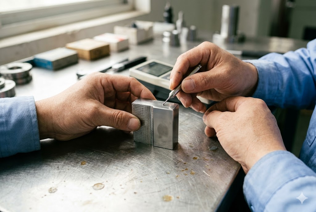 Fast-wire and slow-wire EDM machines compared with finished steel parts (ID#2)
