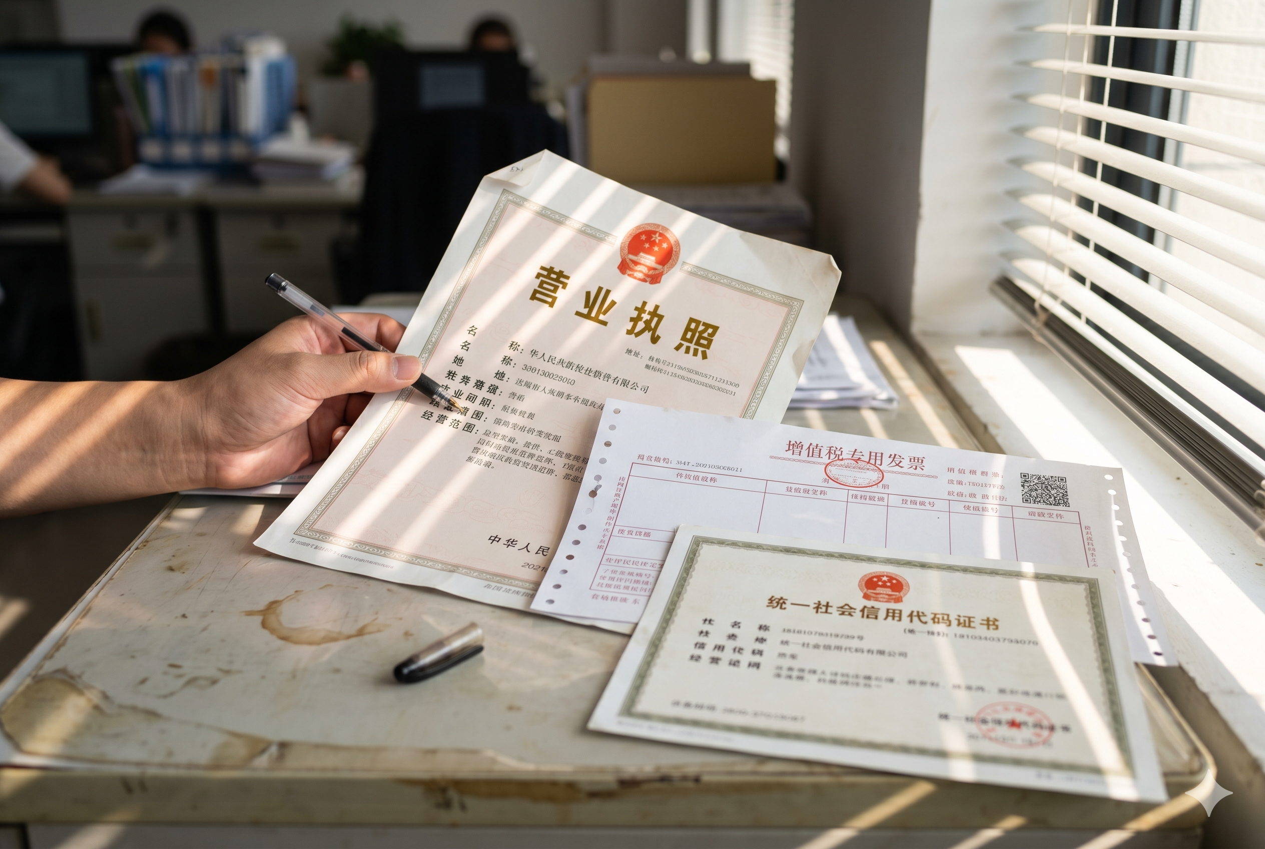 Verified China Supplier Docs Luckym verified Chinese business license and tax documents for B2B mechanical parts export (ID#2)