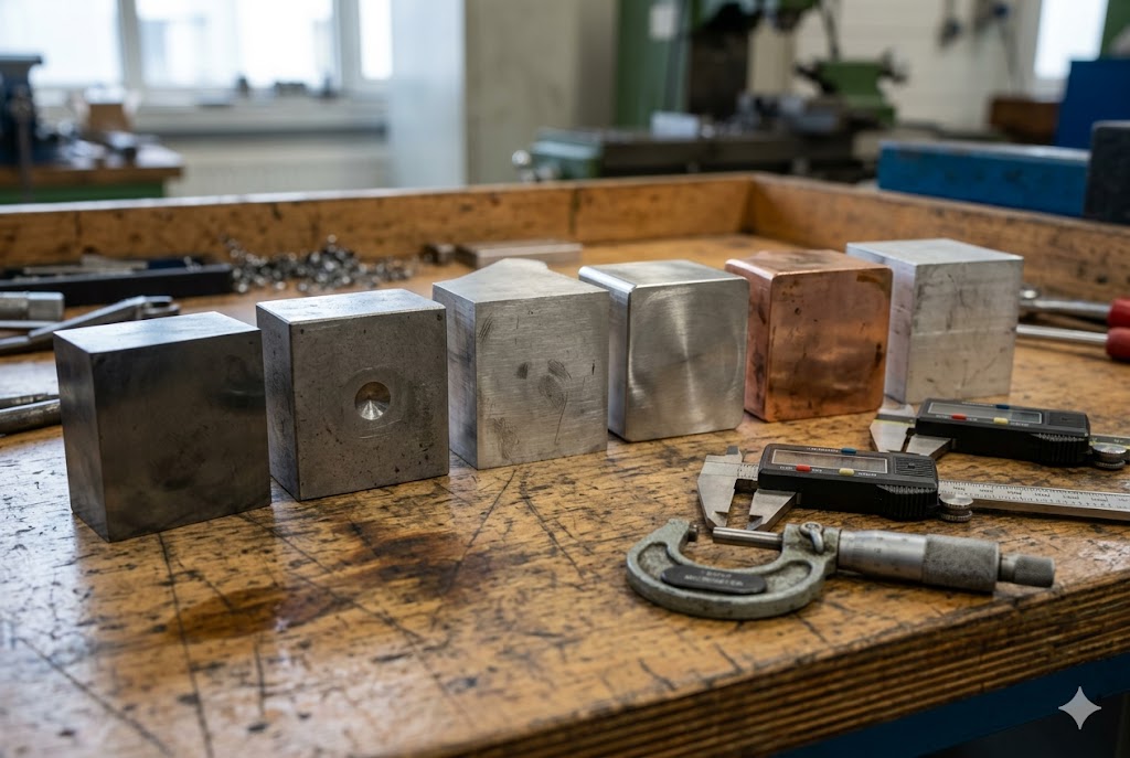 Metal sample blocks for EDM comparison (ID#3)